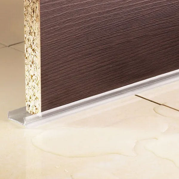Transparent 0.5m PVC Plinth Sealing Strip for MDF Kickboard Panels - 18 x 7.3mm