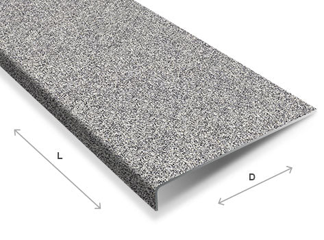 Durable Anti Slip GRP Stair Tread Covers - Multi Colour Grit Finish, Indoor and Outdoor Safety