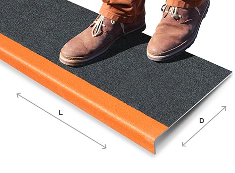 Lightweight Fine Grit Anti Slip Stair Treads for Enhanced Safety and Simple Installation