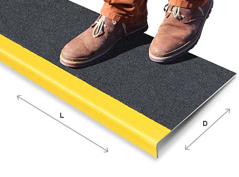 Lightweight Fine Grit Anti Slip Stair Treads for Enhanced Safety and Simple Installation