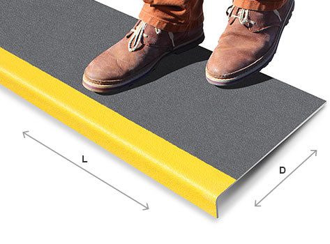 Lightweight Fine Grit Anti Slip Stair Treads for Enhanced Safety and Simple Installation