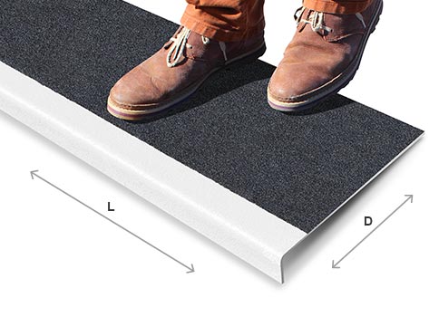Lightweight Fine Grit Anti Slip Stair Treads for Enhanced Safety and Simple Installation