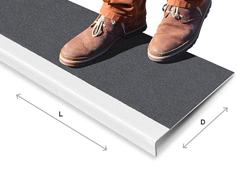 Lightweight Fine Grit Anti Slip Stair Treads for Enhanced Safety and Simple Installation