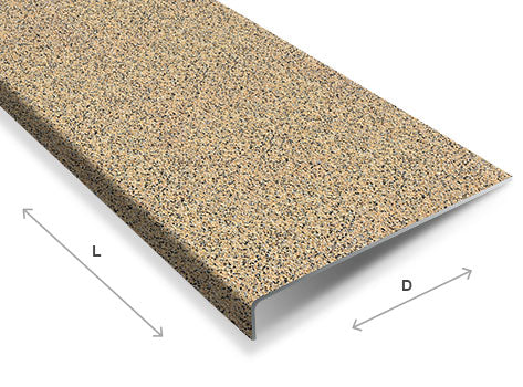Durable Anti Slip GRP Stair Tread Covers - Multi Colour Grit Finish, Indoor and Outdoor Safety
