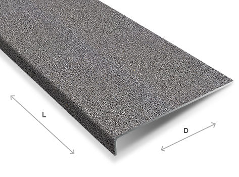 Durable Anti Slip GRP Stair Tread Covers - Multi Colour Grit Finish, Indoor and Outdoor Safety