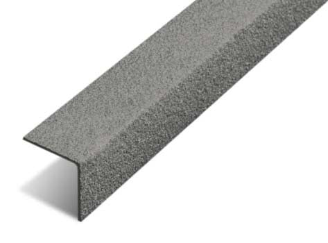 Durable GRP Stair Nosing with Medium Grit - Anti-Slip, Quick Install, Ideal for Wet, Frosty, and Oily Surfaces