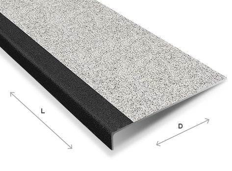 Durable Anti Slip GRP Stair Treads with Black Nosing for Enhanced Safety and Grip