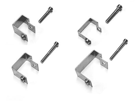 C Clips for Grating - Durable Stainless Steel, Pack of 10, Open & Mini Mesh Panels, Secure Fastening