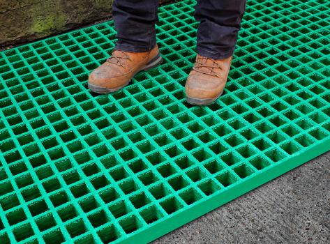 Open Mesh GRP Grating 50mm - Durable, Slip Resistant