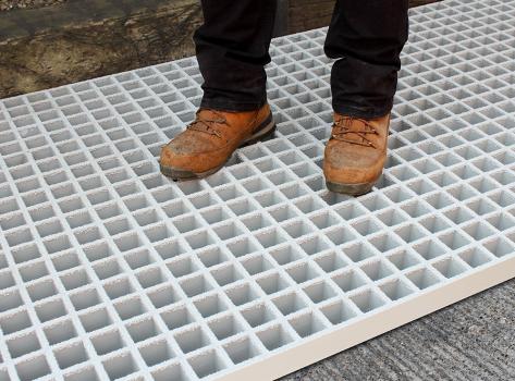 Open Mesh GRP Grating 50mm - Durable, Slip Resistant