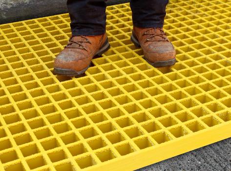 Open Mesh GRP Grating 50mm - Durable, Slip Resistant