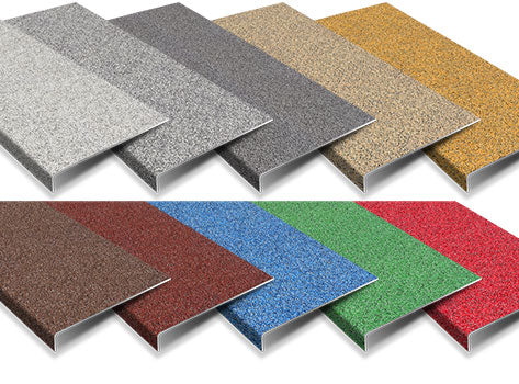 Durable Anti Slip GRP Stair Tread Covers - Multi Colour Grit Finish, Indoor and Outdoor Safety