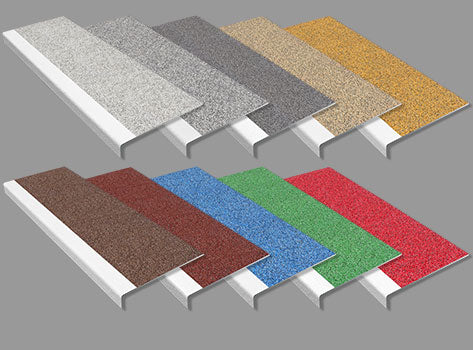 Durable Anti Slip GRP Stair Treads with White Nosing for Enhanced Safety