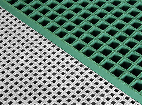 GRP Mini Mesh Grating with 12mm Open Mesh - Slip Resistant and Durable Flooring