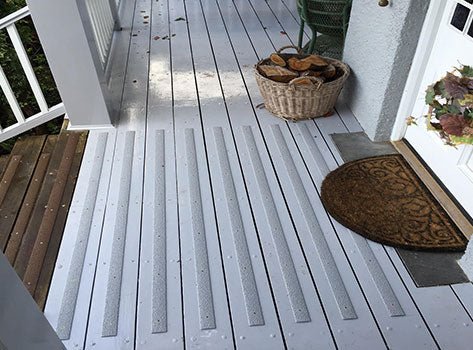 90mm Non Slip Decking Strips - Fine Grit - Durable GRP - Ideal for Indoor & Outdoor Use