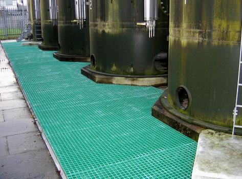 Open Mesh GRP Grating 50mm - Durable, Slip Resistant