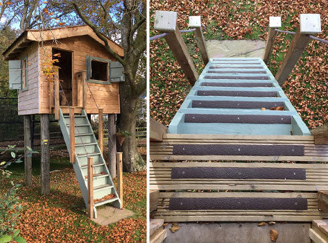 90mm Non Slip Decking Strips - Fine Grit - Durable GRP - Ideal for Indoor & Outdoor Use