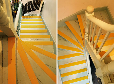 90mm Non Slip Decking Strips - Fine Grit - Durable GRP - Ideal for Indoor & Outdoor Use