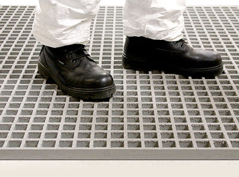 Heavy Duty Step Over Anti Slip Platform for Pipe & Cables – Durable GRP Grating