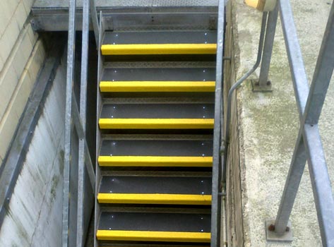 Anti Slip GRP Stair Treads - Heavy Duty Covers for Harsh Conditions – Durable, Secure, and Easy to Install