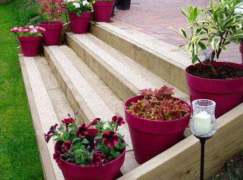 50mm Gritted Non Slip Decking Strips - Corrosion Resistant GRP Anti Slip Solution for Steps & Decking