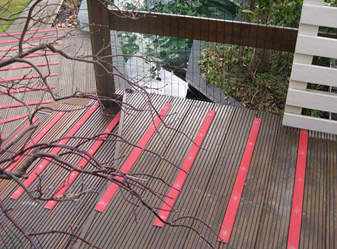 90mm Non Slip Decking Strips - Fine Grit - Durable GRP - Ideal for Indoor & Outdoor Use