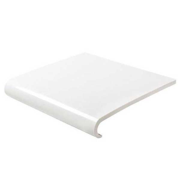 Bullnose Capping for Internal Cill - 1.25m Long uPVC Window Board Plastic Cover