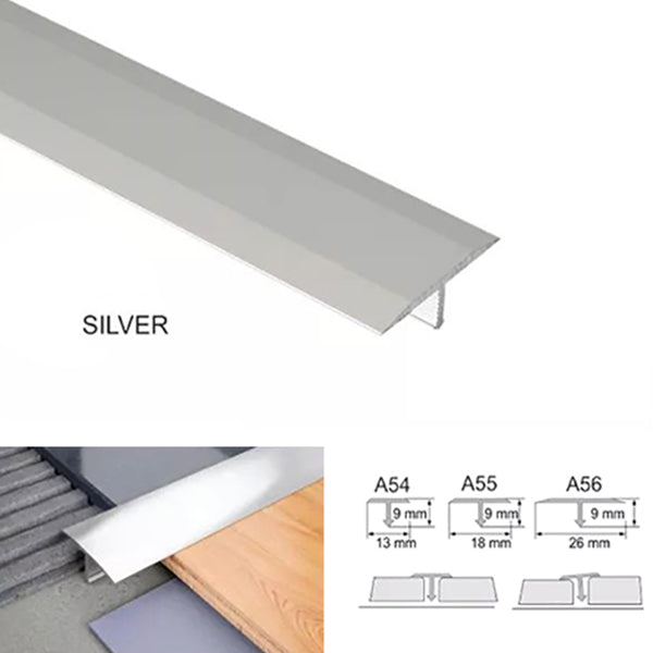 Anodised Aluminium 13mm Door Threshold T Bar Strip for Tile Connections