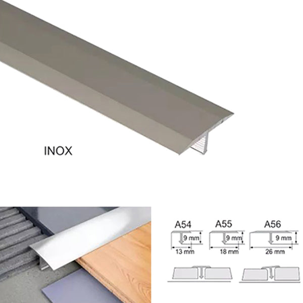 Anodised Aluminium 13mm Door Threshold T Bar Strip for Tile Connections