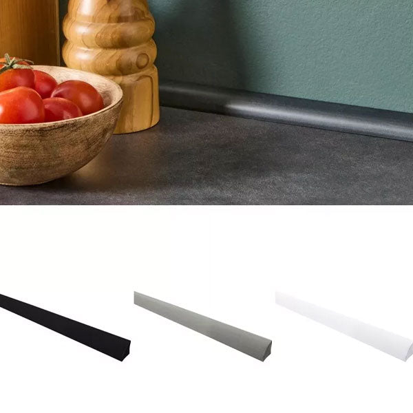 9mm Quadrant Trim of Solid PVC Plastic - 1 Metre Long