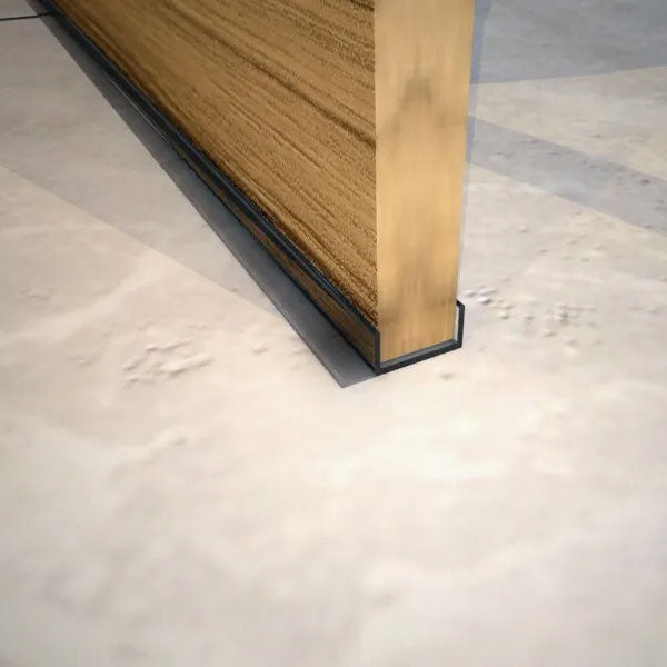 1 Metre MDF Kickboard Panel with PVC Sealing Strip - 18 x 7.3mm