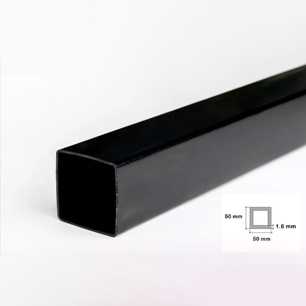 1 Metre PVC Square Tubes - Plastic Box Section