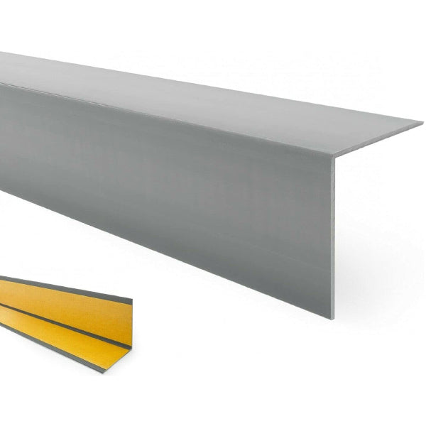 1m PVC 90 Degree Angle Trim with Self Adhesive Feature