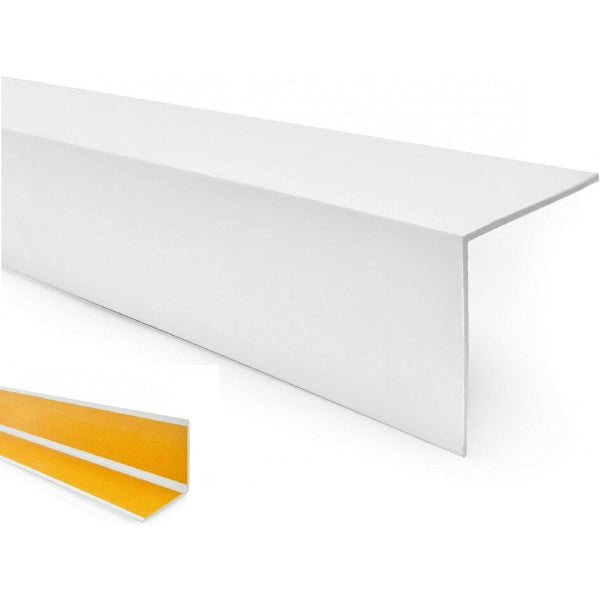 1m PVC 90 Degree Angle Trim with Self Adhesive Feature