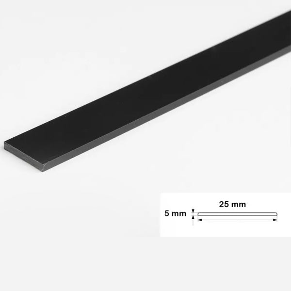 2.5 Metre PVC Flat Bar Trim for Architrave and Cover