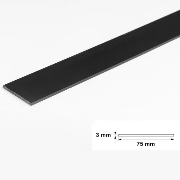 2.5 Metre PVC Flat Bar Trim for Architrave and Cover