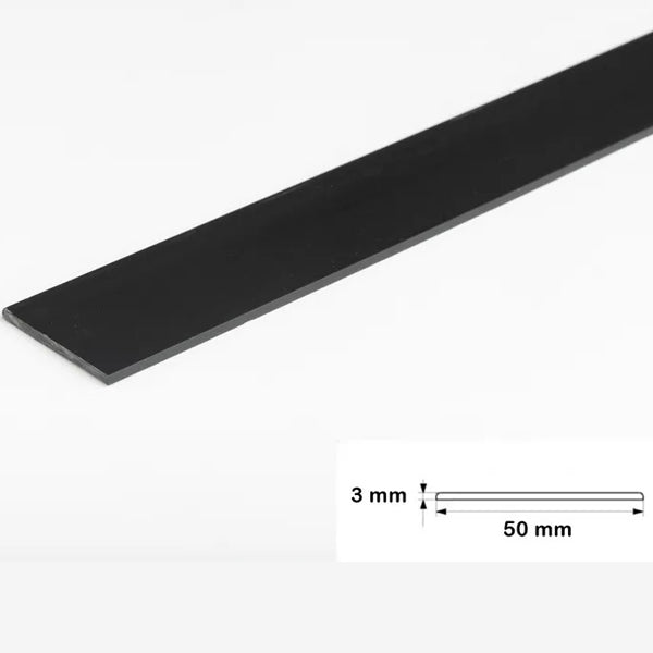 2.5 Metre PVC Flat Bar Trim for Architrave and Cover