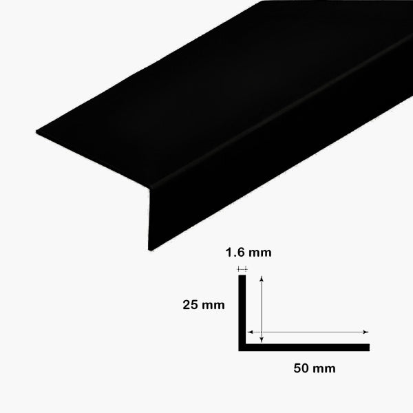 2.5m PVC Plastic Corner Trim with Unequal Angles