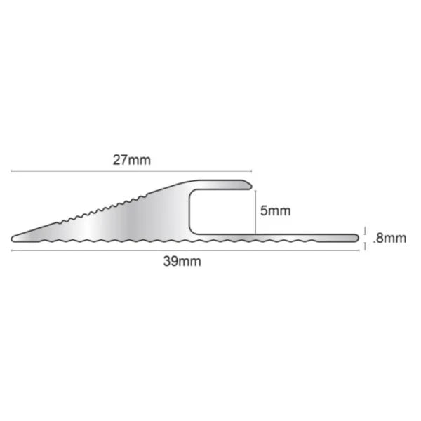 2.7m LVT Door Bar Click Vinyl Flooring Edge Reducer Trim