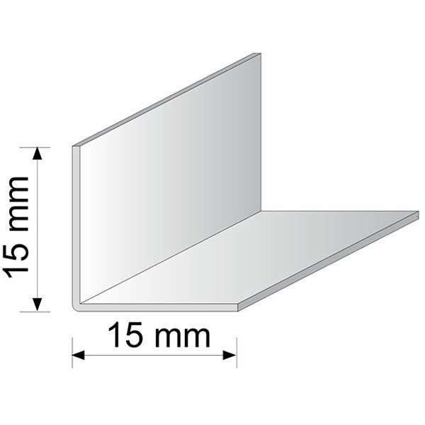 90 Degree White Plastic PVC Corner Trim - 2.9m Length