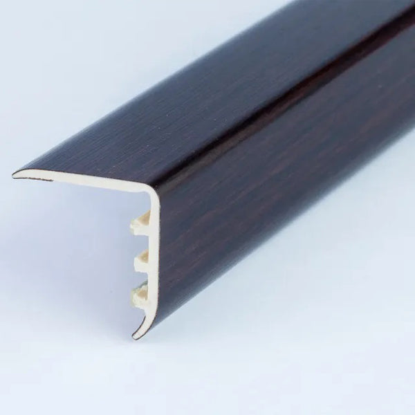 30 x 30mm UPVC Stair Nosing Trim with Wood Effect Finish