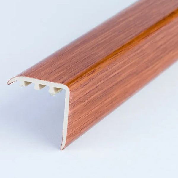 30 x 30mm UPVC Stair Nosing Trim with Wood Effect Finish