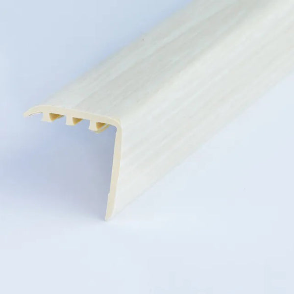 30 x 30mm UPVC Stair Nosing Trim with Wood Effect Finish