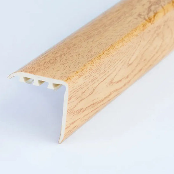 30 x 30mm UPVC Stair Nosing Trim with Wood Effect Finish