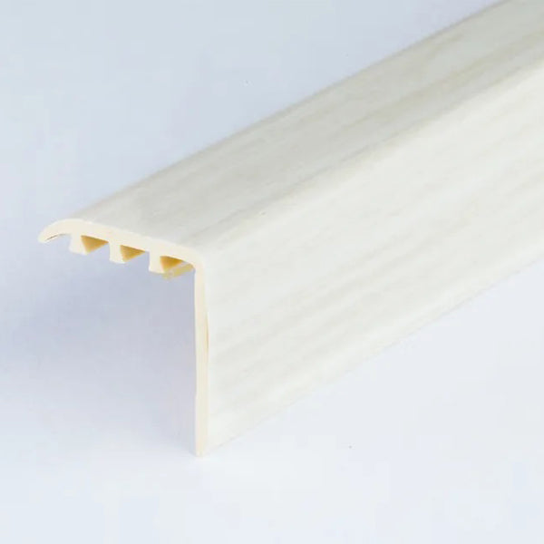 30 x 30mm UPVC Stair Nosing Trim with Wood Effect Finish