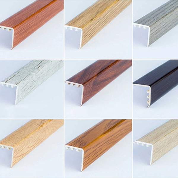 30 x 30mm UPVC Stair Nosing Trim with Wood Effect Finish