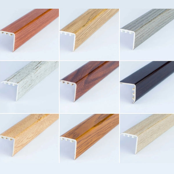 UPVC Stair Nosing Trim with Wood Effect – 30 x 30mm