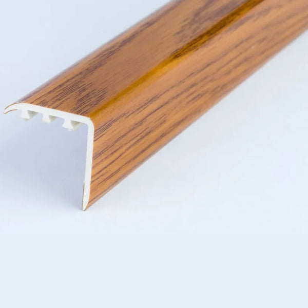 UPVC Stair Nosing Trim with Wood Effect – 30 x 30mm