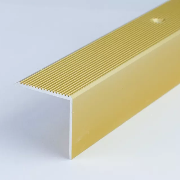 0.9m Anodised Aluminum Stair Edge Nosing with Non Slip Features