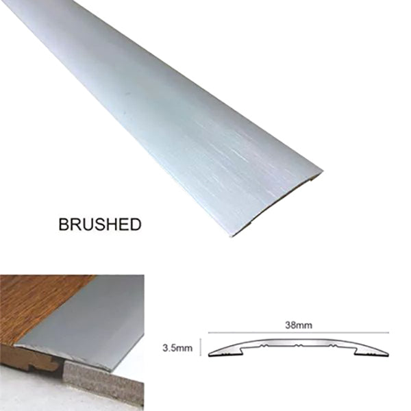 38mm Euro Cover Strip Self Adhesive Door Bar for Wood and Vinyl Tiles